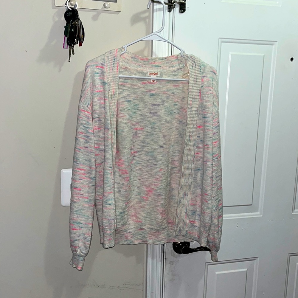 cat&jack, girls XL (14-16), multicolored: pink, white, blue. it’s dotted.